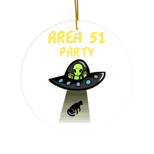 Area 51 Party - Alien Party Ceramic Ornaments