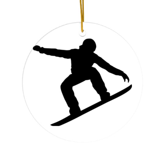Snowboarder, Snowboarding, Snowboard Ceramic Ornaments