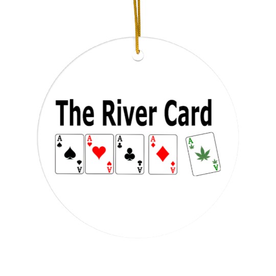 the river card Ceramic Ornaments