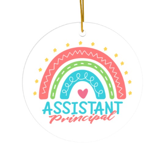 Assistant Principal Back School Teacher Principal Ceramic Ornaments