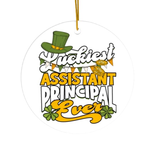 Assistant Principal Back School Teacher Principal Ceramic Ornaments
