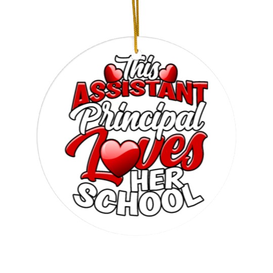 Assistant Principal Back School Teacher Principal Ceramic Ornaments
