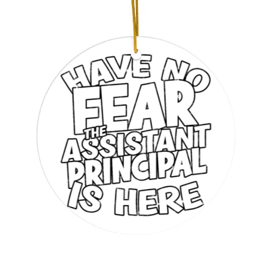 Assistant Principal Back School Teacher Principal Ceramic Ornaments