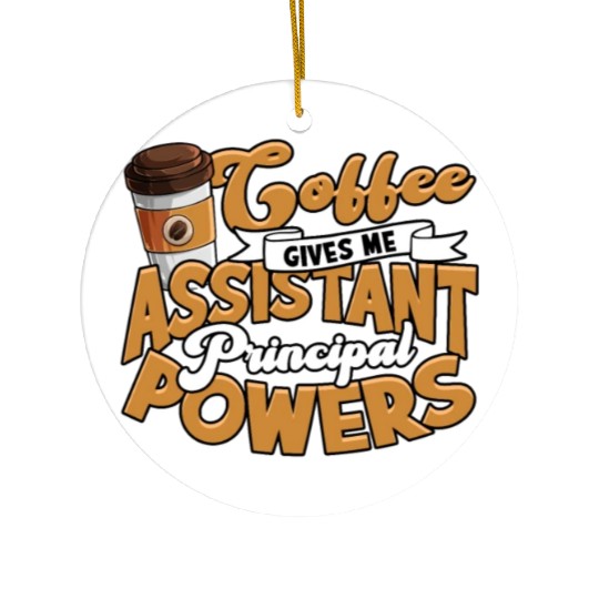 Assistant Principal Back School Teacher Principal Ceramic Ornaments