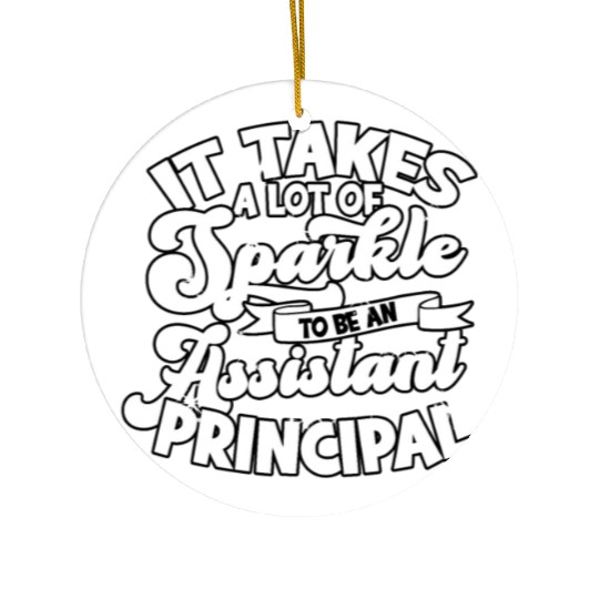 Assistant Principal Back School Teacher Principal Ceramic Ornaments