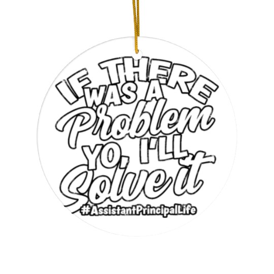 Assistant Principal Back School Teacher Principal Ceramic Ornaments