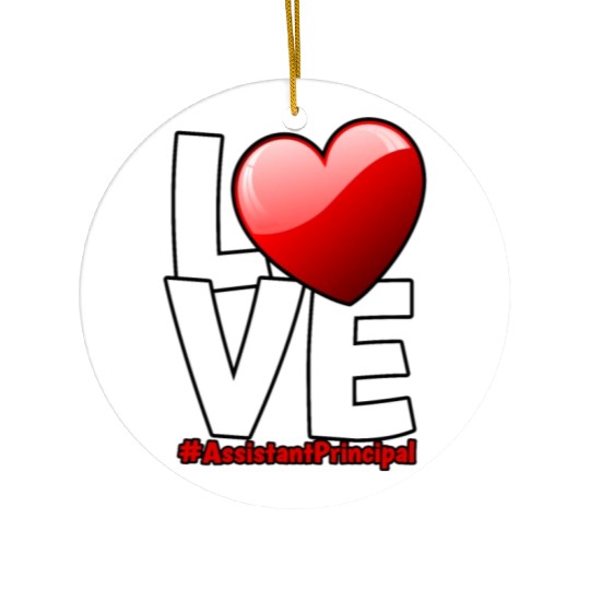 Assistant Principal Back School Teacher Principal Ceramic Ornaments