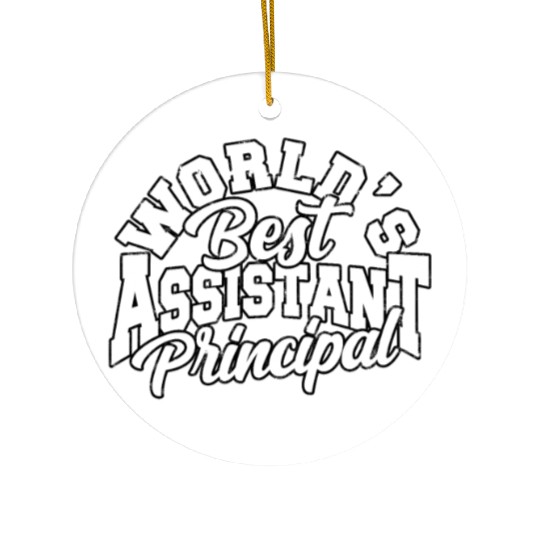 Assistant Principal Back School Teacher Principal Ceramic Ornaments