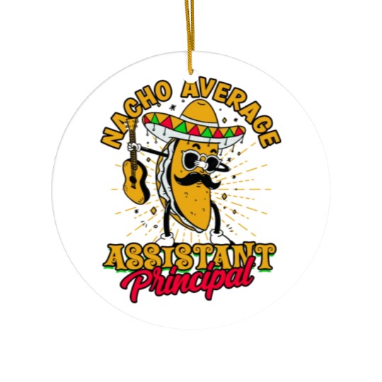 Assistant Principal Back School Teacher Principal Ceramic Ornaments