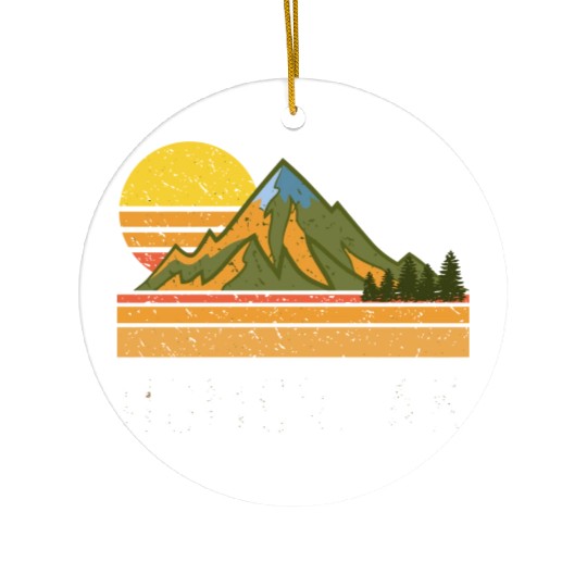 Mountain Sunset Vacation Homer Alaska Ceramic Ornaments