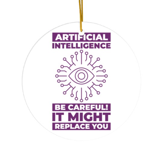 AI Machine Learning Computer Geek Technology Robot Ceramic Ornaments