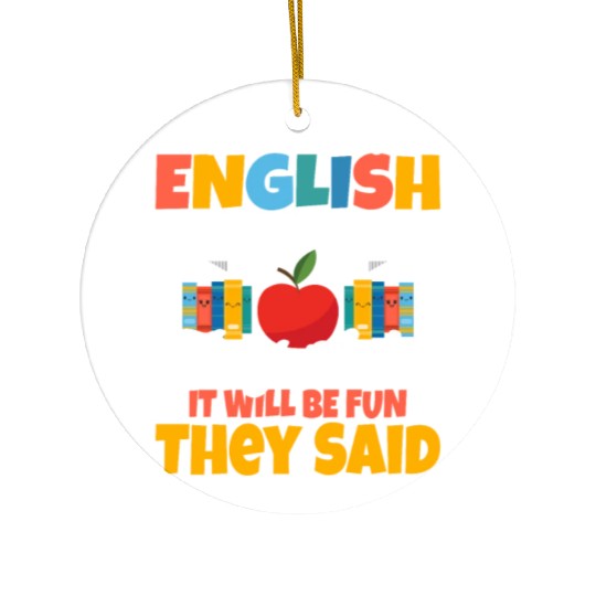 Become An English Teacher Grammar Language Ceramic Ornaments