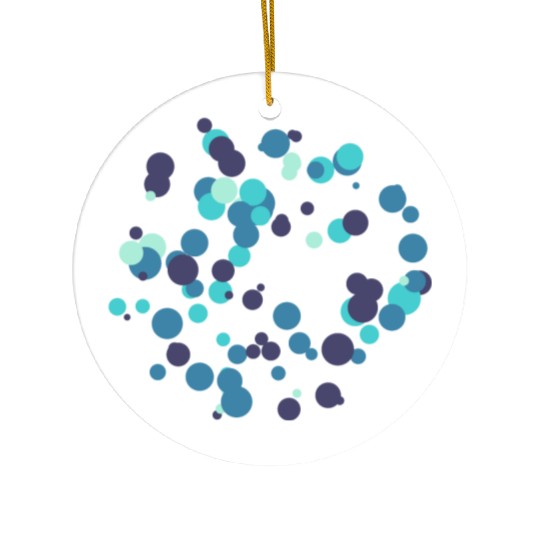 Abstract Circle Design Ceramic Ornaments