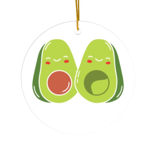 Sibling Big Brother Avocado Goals Hilarious Puns Ceramic Ornaments