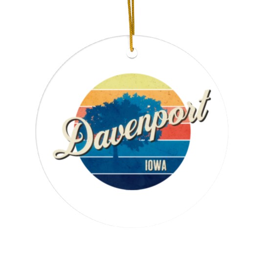 Davenport - Iowa Ceramic Ornaments