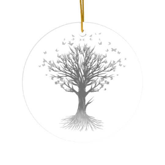 Butterfly Tree Beautiful Animal Butterflies Tree Ceramic Ornaments