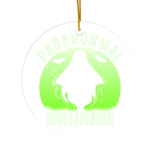 Ghost Hunting Paranormal Investigator Ceramic Ornaments