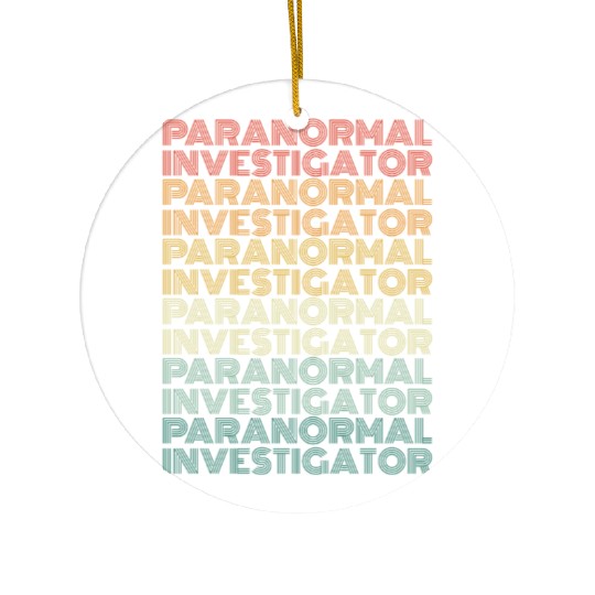 Ghost Hunting Paranormal Investigator Ceramic Ornaments