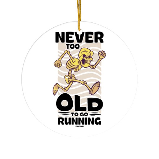 Run jogging sport race training gift Ceramic Ornaments
