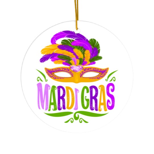 Mardi Gras Fun Mardi Gras Party 2023 Ceramic Ornaments