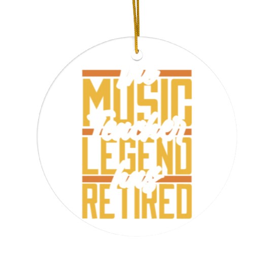 Music Teacher Retired Ceramic Ornaments