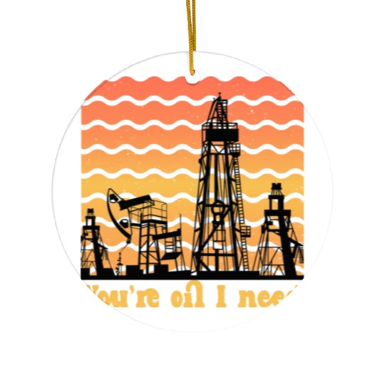 oilfield worker gift - funny oilfield worker Ceramic Ornaments