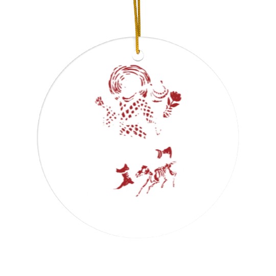 The Fool Skeleton With Dog Tarot Card Ceramic Ornaments