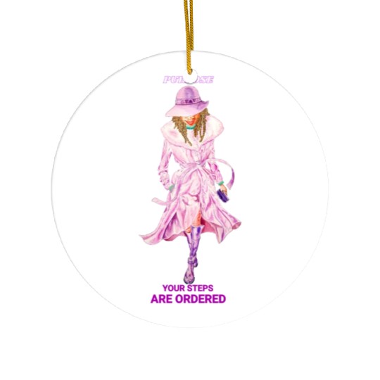 WALKING WITH PURPOSE Ceramic Ornaments