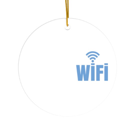 DeFi Over WiFi Funny Crypto Bitcoin Ceramic Ornaments