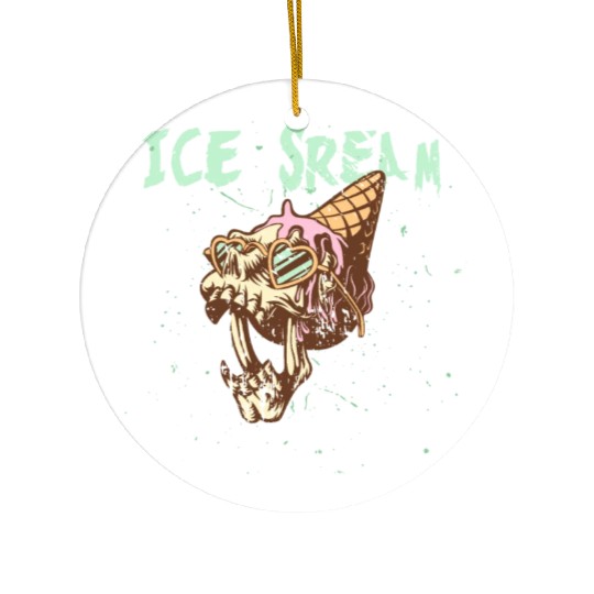 Ice scream Halloween Ceramic Ornaments