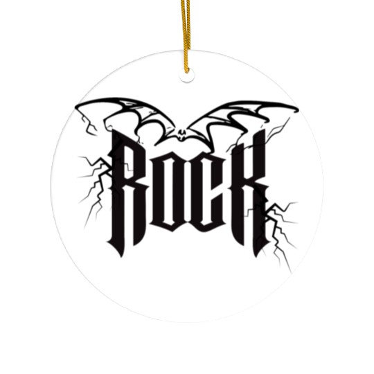 Punk Rock, Bat Best Metal Gift for friends Ceramic Ornaments