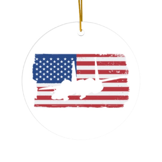 F-15 Eagle Fighter Jet American Flag F15 Eagle Ceramic Ornaments