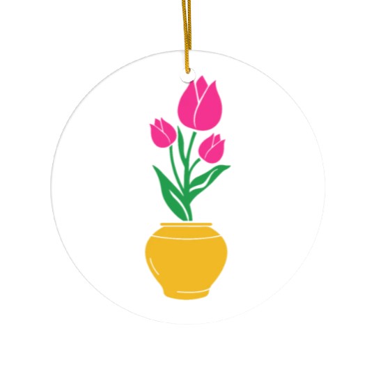 Tulip Gardening Colourful Ceramic Ornaments