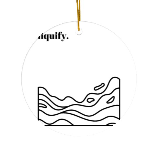 Liquid is the new solid 4500 5100 px Ceramic Ornaments