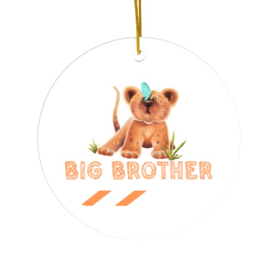 Big brother lion Ceramic Ornaments