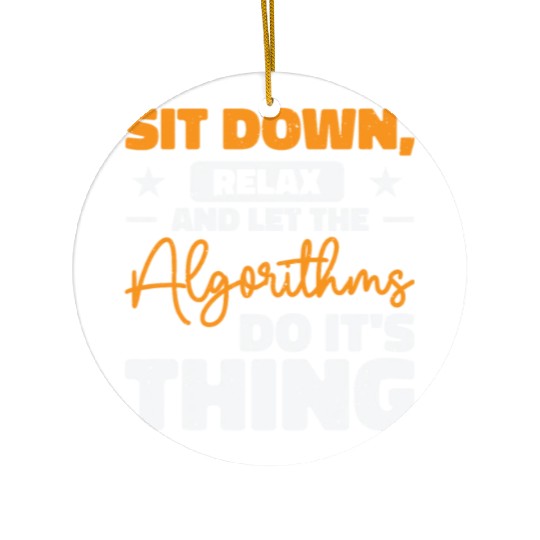 Computer Algorithm Programmer Artificial Ceramic Ornaments