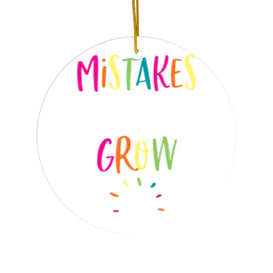 Growth Mindset Ceramic Ornaments Positive Back to School Teach