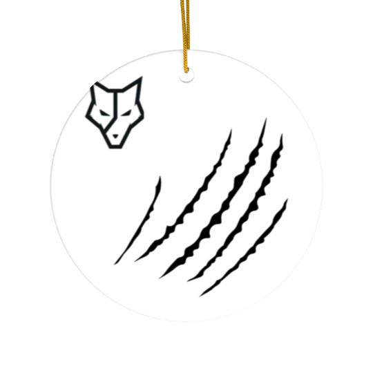 The ferocity of the Tiger in a Print Ceramic Ornaments