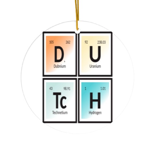 Dutch | Periodic Table of Elements Ceramic Ornaments