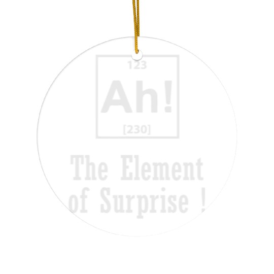 The Element of Surprise Ceramic Ornaments