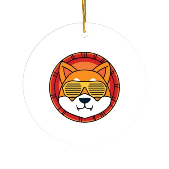 Shiba Inu My Retirement Plan Ceramic Ornaments