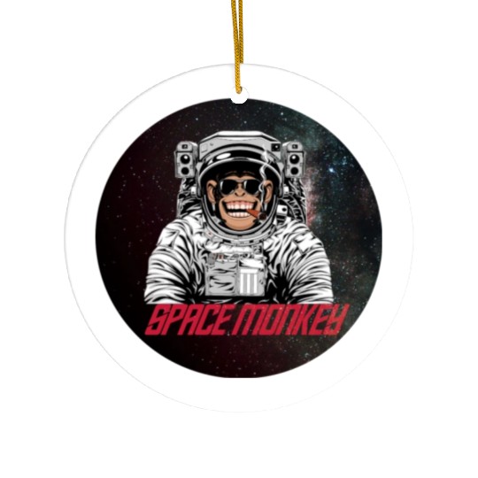 Space Monkey Ceramic Ornaments
