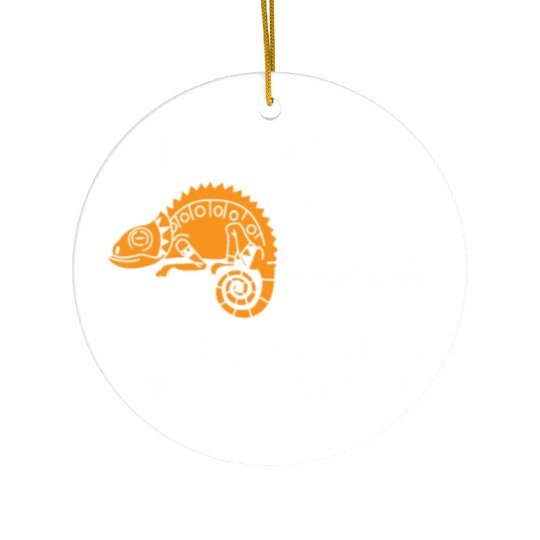 Funny Chameleon Lover Saying Ceramic Ornaments