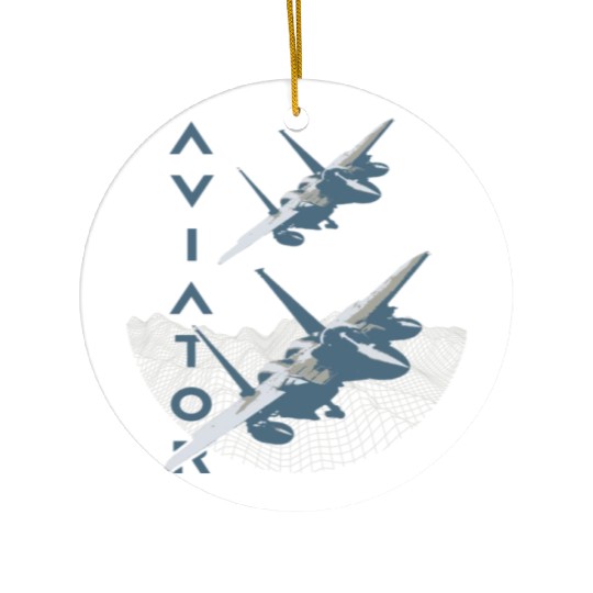 Aviator F-15 Eagle Ceramic Ornaments