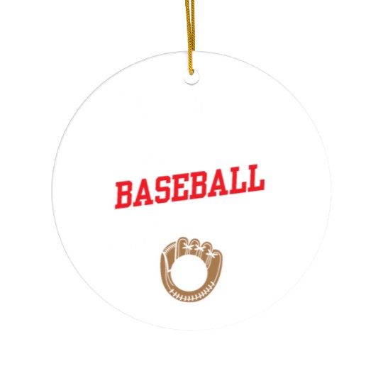 Listen To The Baseball Pitcher Player Hobby Ceramic Ornaments
