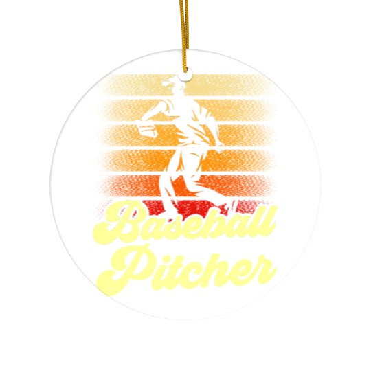 Baseball Pitcher Player Hobby Sayings Ceramic Ornaments