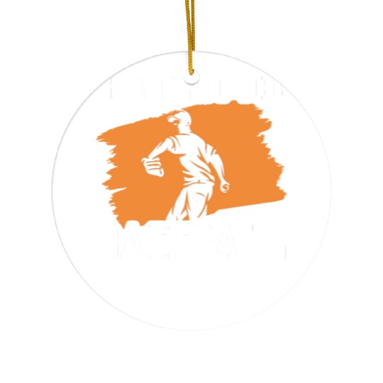 Be Nice To The Baseball Pitcher Hobby Player Ceramic Ornaments