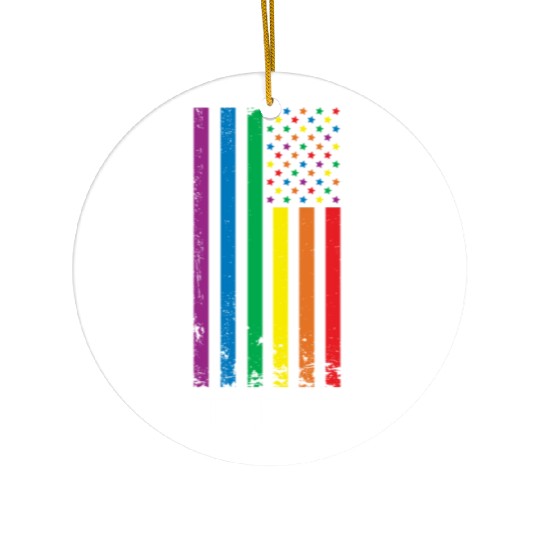 New Jersey Pride Month Pride Flag LGBT Community L Ceramic Ornaments