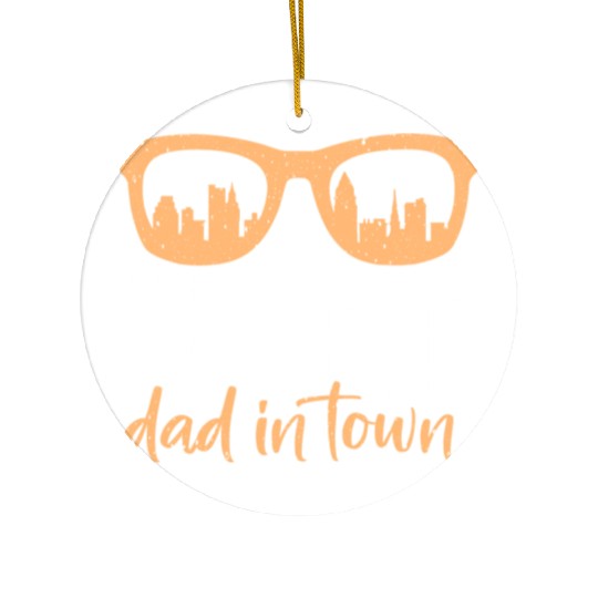 Cheerfully Hottest Dad In Town Ceramic Ornaments