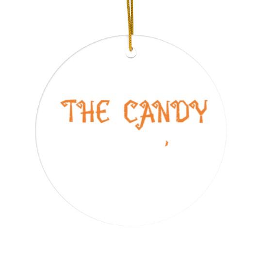 I'm With The Candy Corn Ceramic Ornaments